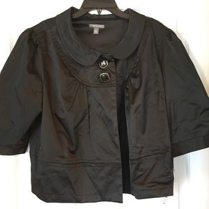 New Apt 9 black satin like flared jacket.